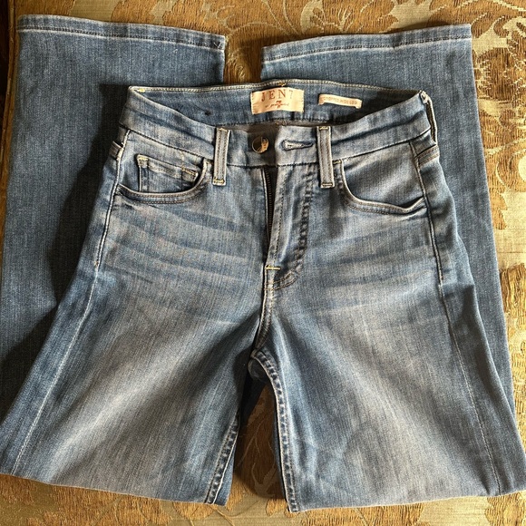 Jen 7 By 7 for all Mankind Cropped Wide Leg Jeans Size 00 - Picture 5 of 11